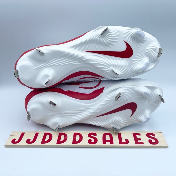 Nike Alpha Huarache NXT Baseball Cleats White Red DJ6517-104 Men’s Sz 7.5 NEW - Picture 5 of 8